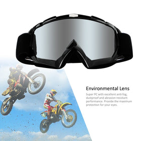 4-FQ goggles on off-road rider showing clear vision and UV protection benefit