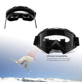 4-FQ goggles in use on motocross rider showing secure fit and protection