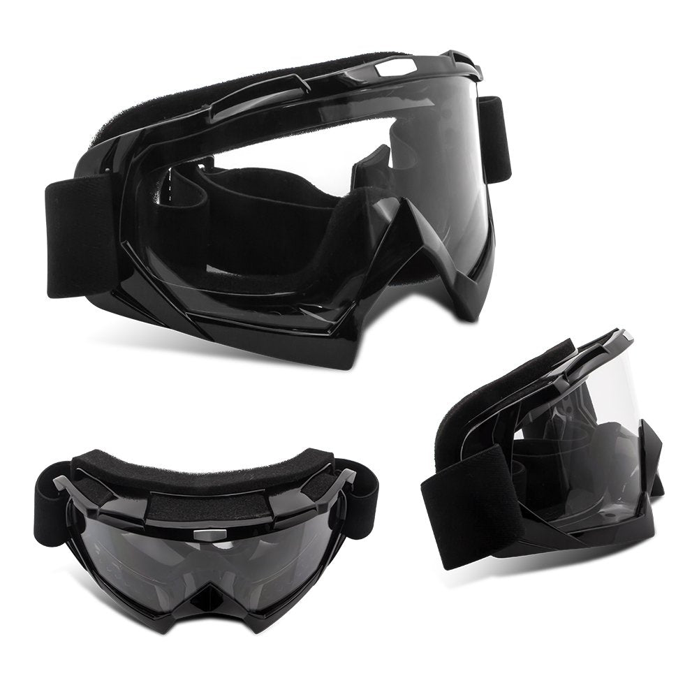4-FQ goggles worn over eyeglasses demonstrating OTG fit advantage