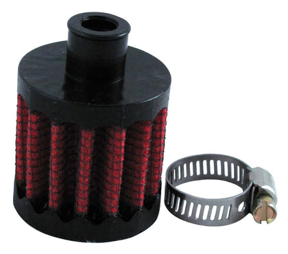 4into1 Uni Filter UP-102 front view showing clamp and foam, protects engine