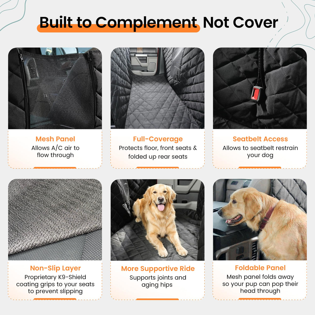 4Knines detail of waterproof K9-SHIELD layer blocking moisture and spills