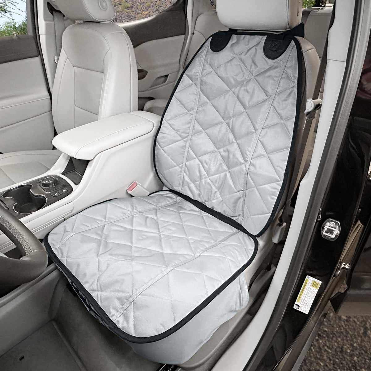 4Knines full view of front seat cover showing complete protection and easy fit