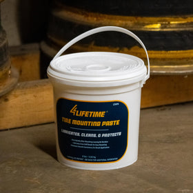 4LIFETIMELINES 8 lb bucket next to familiar objects to show scale
