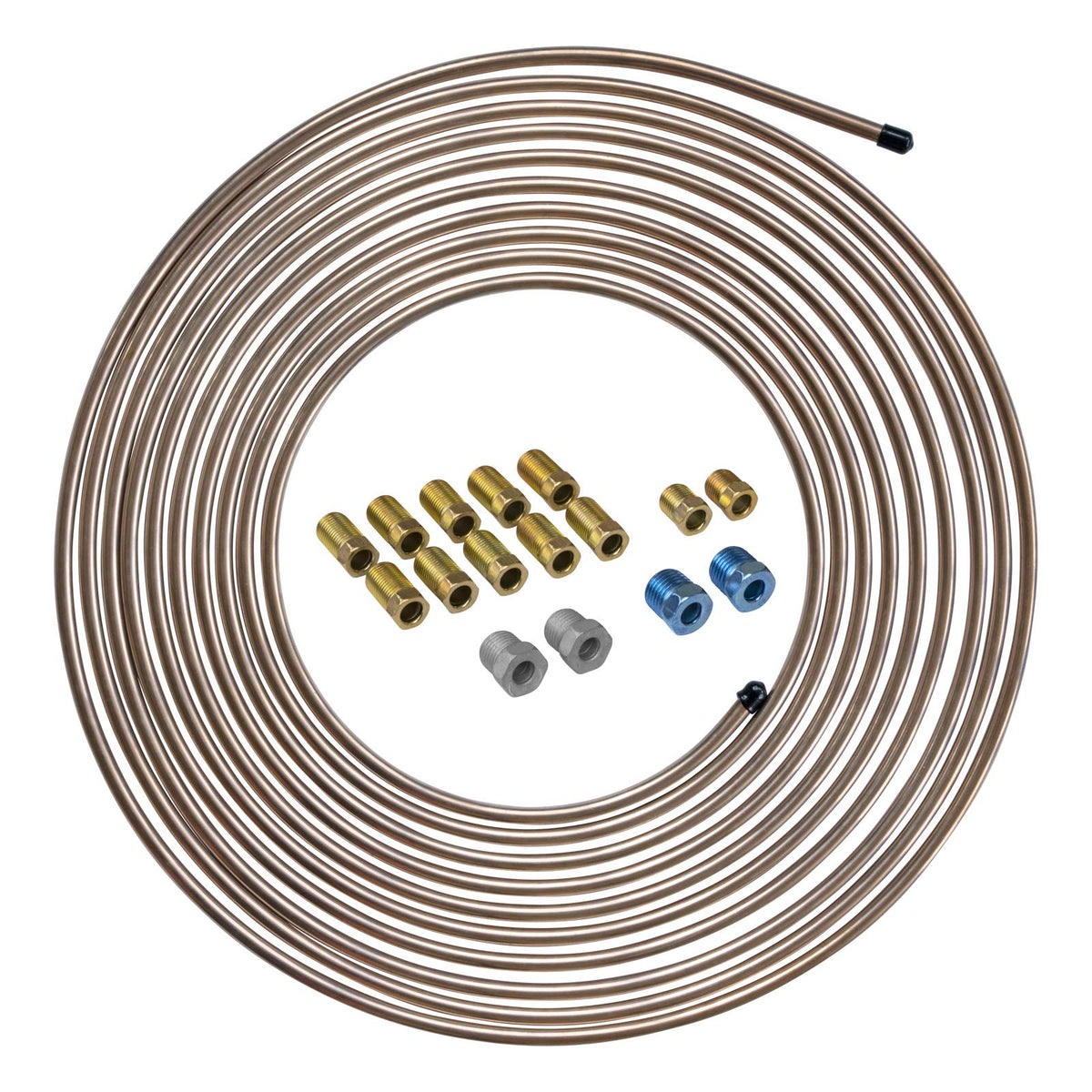 4LIFETIMELINES front packaging showing complete brake line kit and included fittings benefit corrosion-free replacement