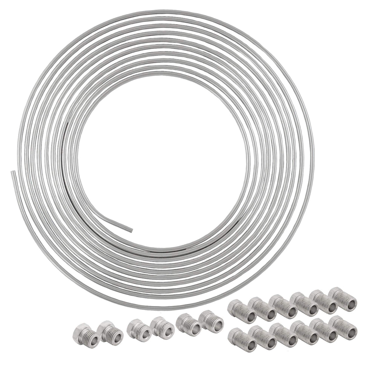 4LIFETIMELINES front view of coil and fittings showing complete kit benefit