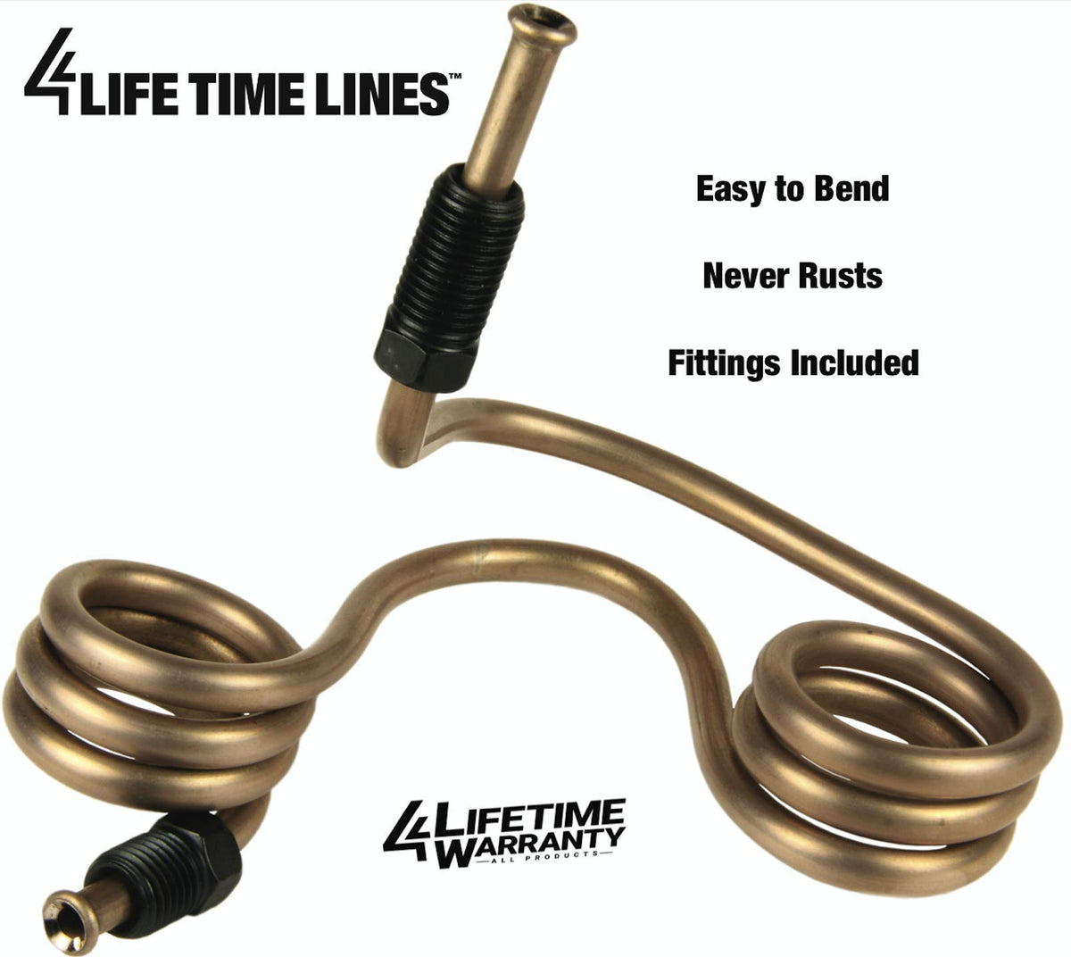 4LIFETIMELINES tubing next to ruler showing 3/16 inch diameter for fit confirmation