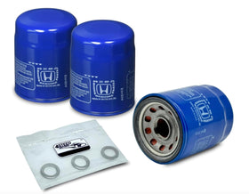 4STEED MOTORS front packaging showing three OEM oil filters and gaskets for quick identification and confidence