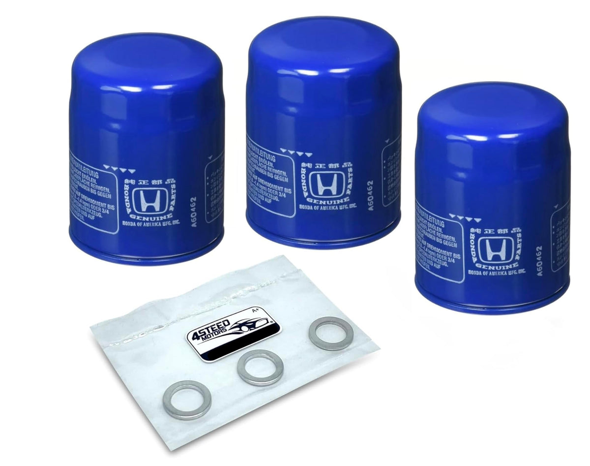 4STEED MOTORS three-pack layout displaying all included parts for convenient service planning