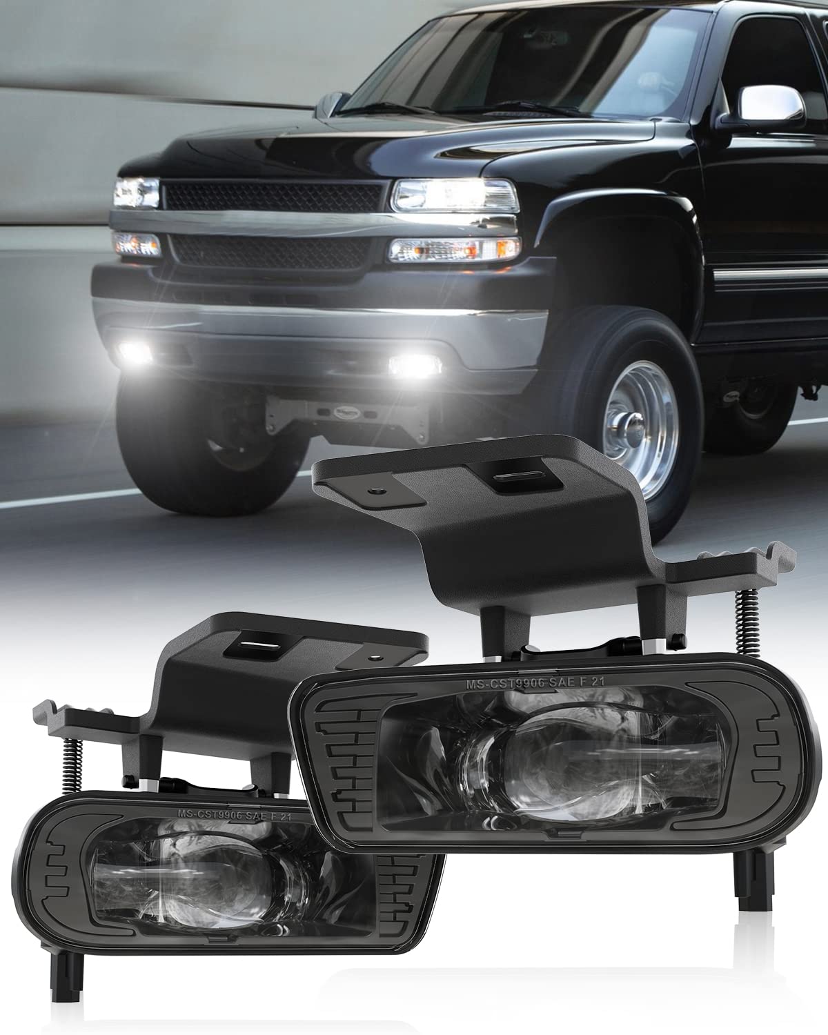 4X4FLSTC front assembly clear lens showing clean fit and improved visibility
