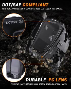 4X4FLSTC lens texture displaying UV-resistant anti-scratch finish