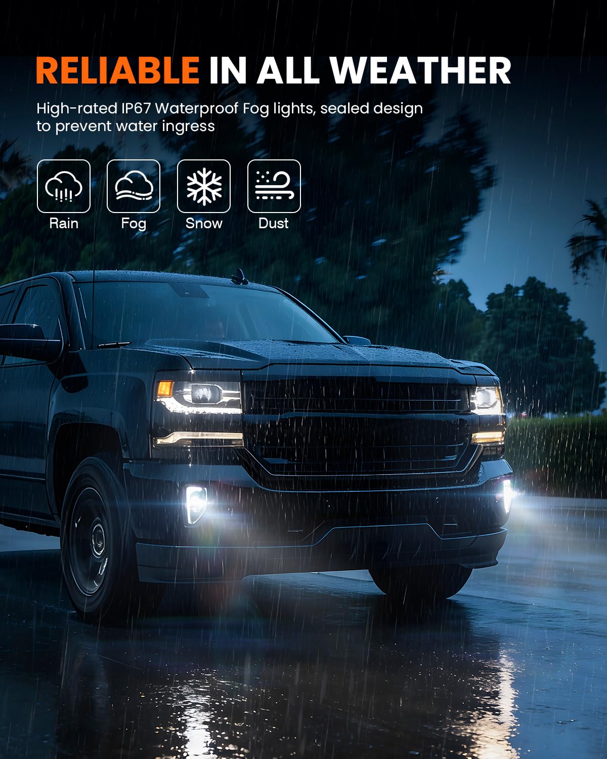 4X4FLSTC mounted on Silverado bumper demonstrating direct fit advantage