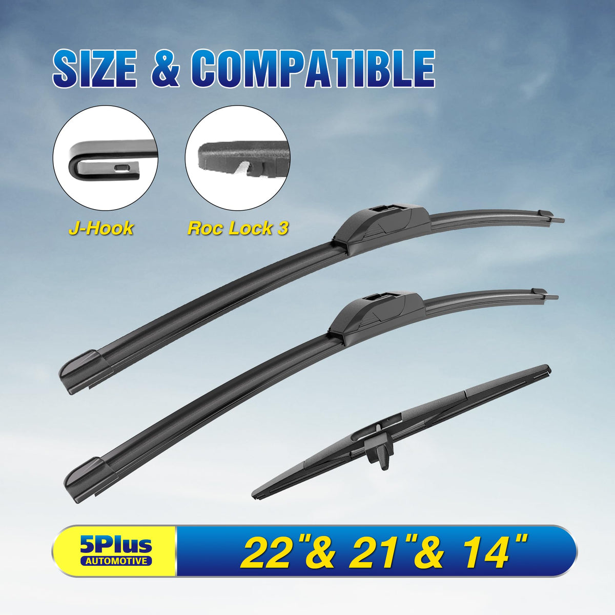 5 PLUS blade rubber edge close-up showing flexible wipe for improved contact