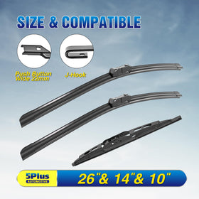 5 PLUS close-up of rubber wiping edge demonstrating durable flexibility