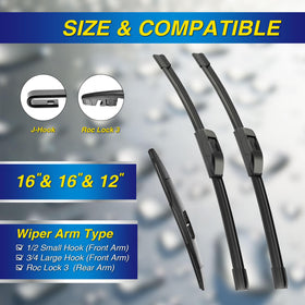 5 PLUS blade profile close-up demonstrating smooth wipe action