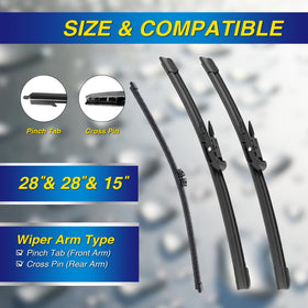 5 PLUS close-up of silicone wiping edge showing smooth surface for improved water beading