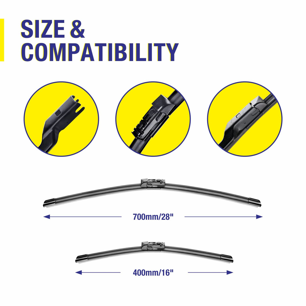 5 PLUS close-up of PTFE-coated rubber edge for quieter, streak-free wiping