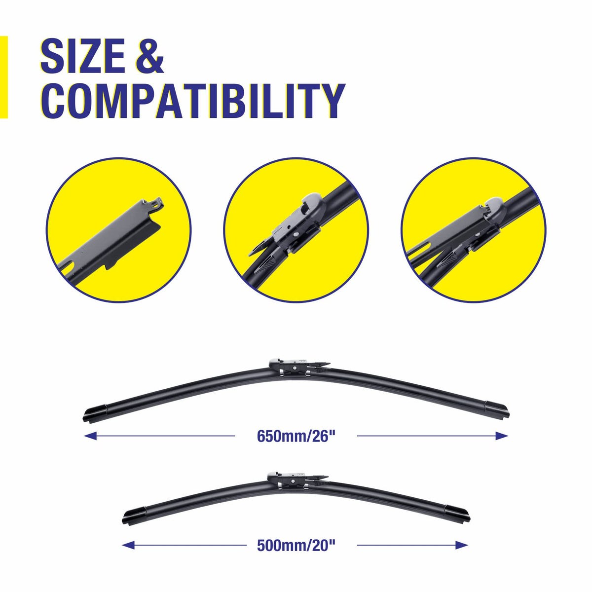 5 PLUS close-up of PTFE-coated rubber edge for quieter, streak-free wiping