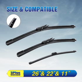 5 PLUS close-up of rubber wiping edge highlighting durable flexibility benefit