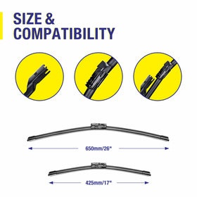 5 PLUS close-up of premium rubber edge for streak-free wiping