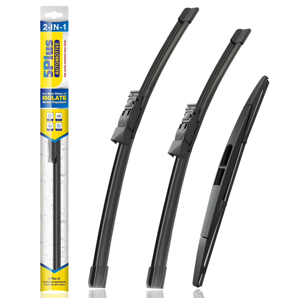 5 PLUS front blade packaging showing kit and fitment benefits