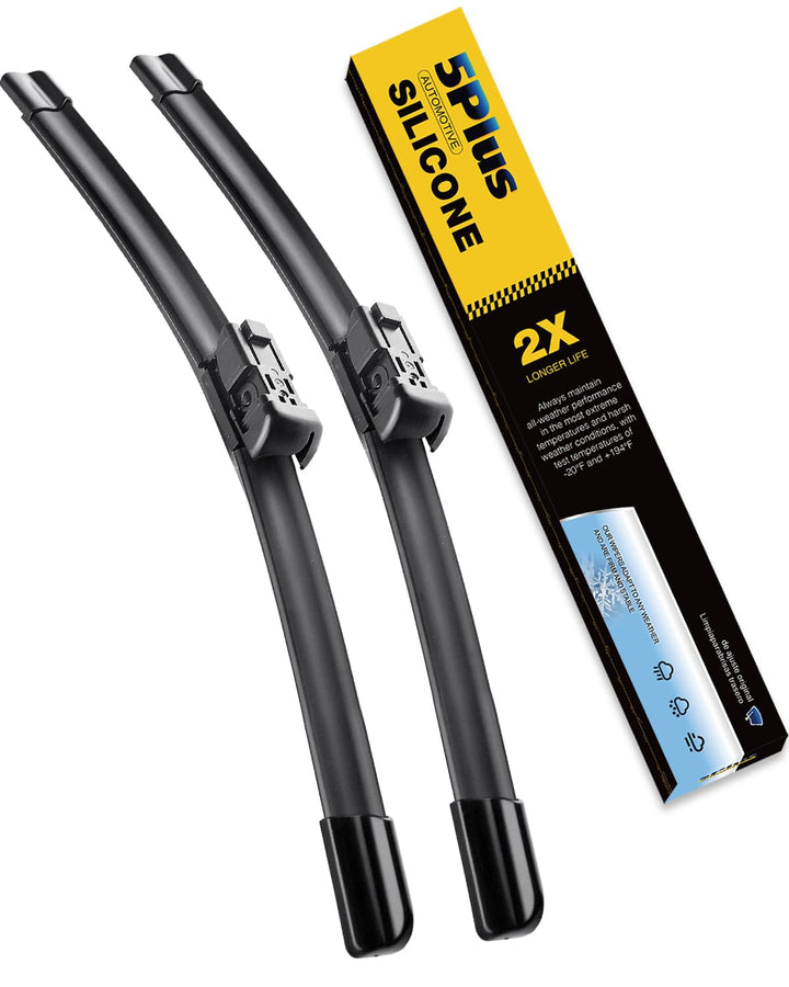 5 PLUS front packaging showing 22-inch blade pair and clear fit information