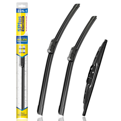 5 PLUS front packaging showing complete 3-pack and fitment details for quick selection