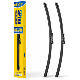 5 PLUS front packaging showing replacement pair and benefit: direct-fit convenience