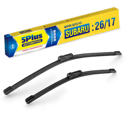 5 PLUS front packaging showing Forester-compatible wiper set and benefits
