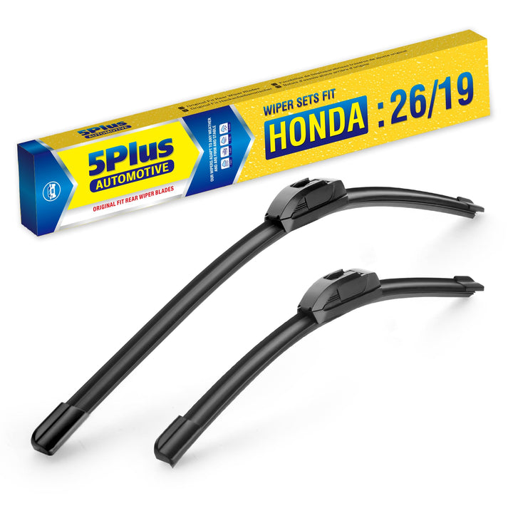 5 PLUS front packaging showing the Accord-fit wiper set and quick-fit benefit