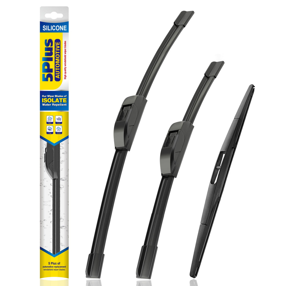 5 PLUS front packaging showing complete 3-pack and fitment for Honda Fit - clear fit info