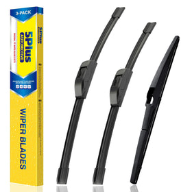 5 PLUS front packaging showing full replacement set and fit