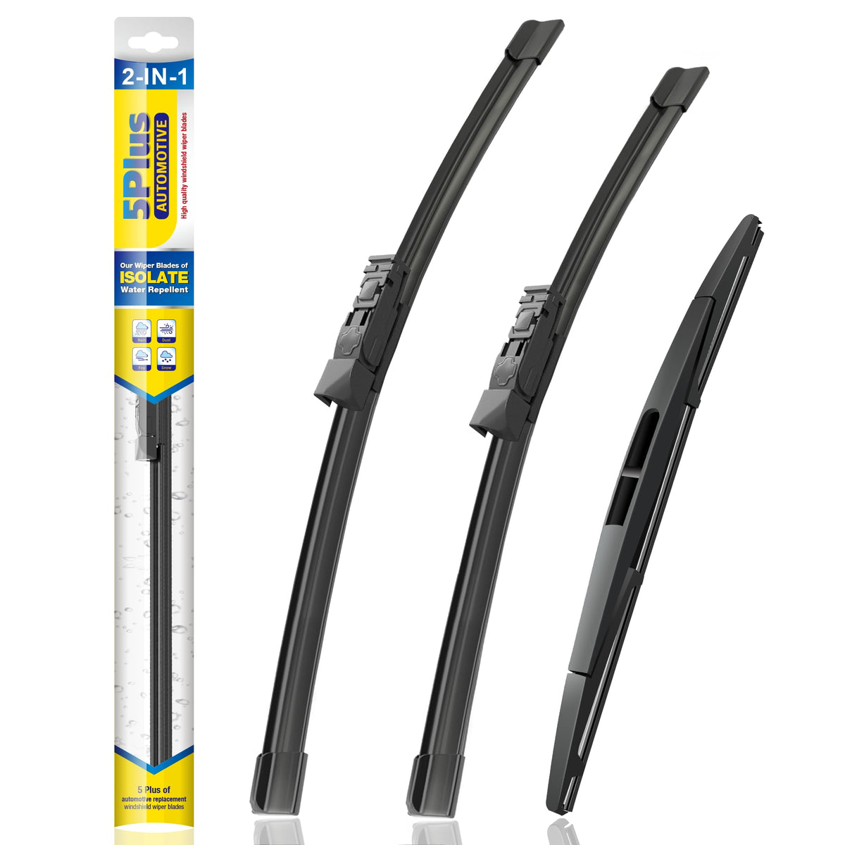 5 PLUS front packaging showing full 3-pack and fitment for Subaru Ascent benefits easy replacement