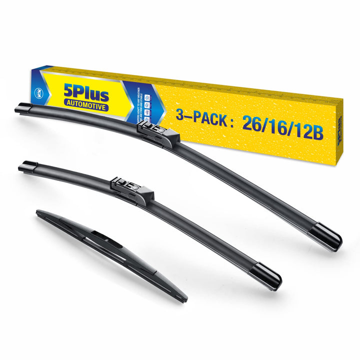 5 PLUS front packaging showing three-blade kit and fitment details for Subaru