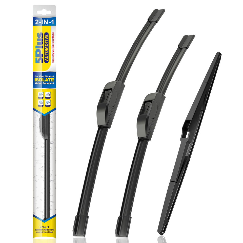 5 PLUS front packaging showing fitment and sizes for quick purchase benefit
