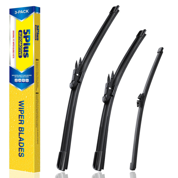 5 PLUS front packaging showing included blade sizes and OEM fit benefit