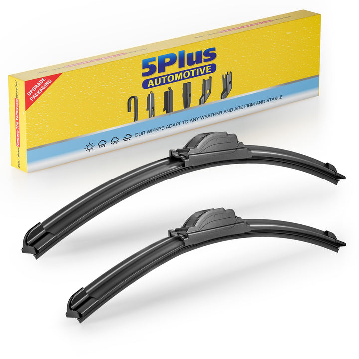 5 PLUS front packaging showing two blade pack and fit info for quick selection