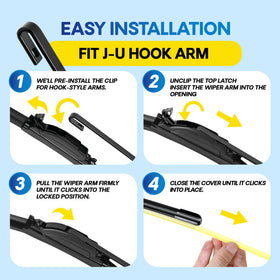 5 PLUS attachment point with J-hook adapter for easy, secure install