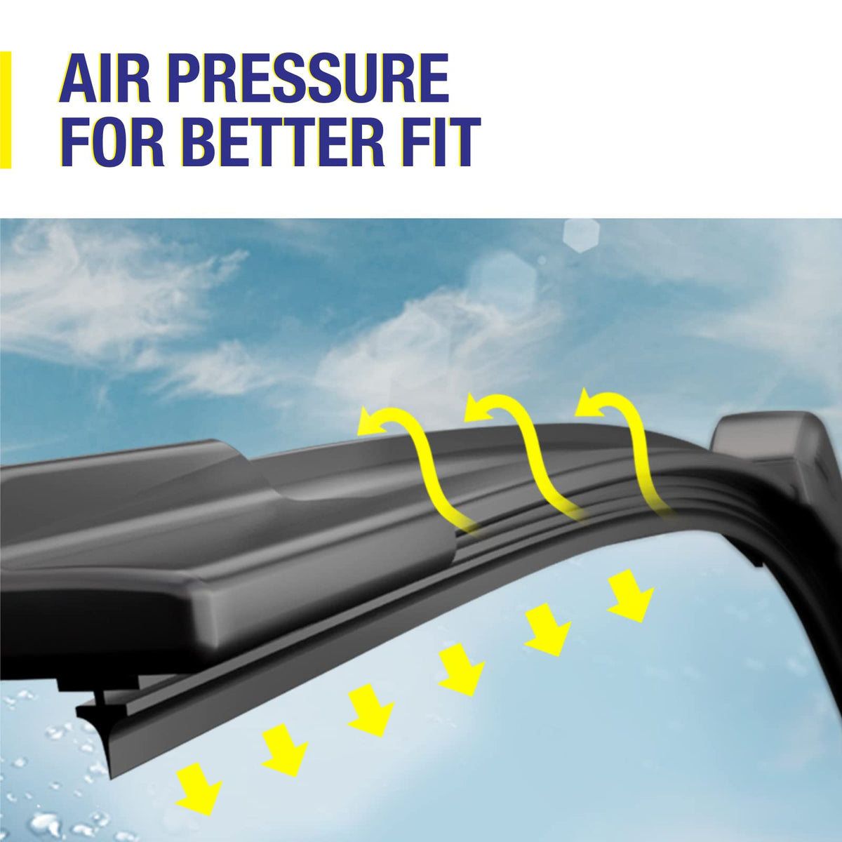 5 PLUS blade installation on Camry wiper arm for quick tool-free fit