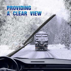 5 PLUS blades on CR‑V windshield in rain showing consistent streak-free wiping