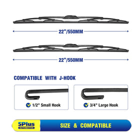 5 PLUS close-up of natural rubber edge demonstrating flexible wiping performance