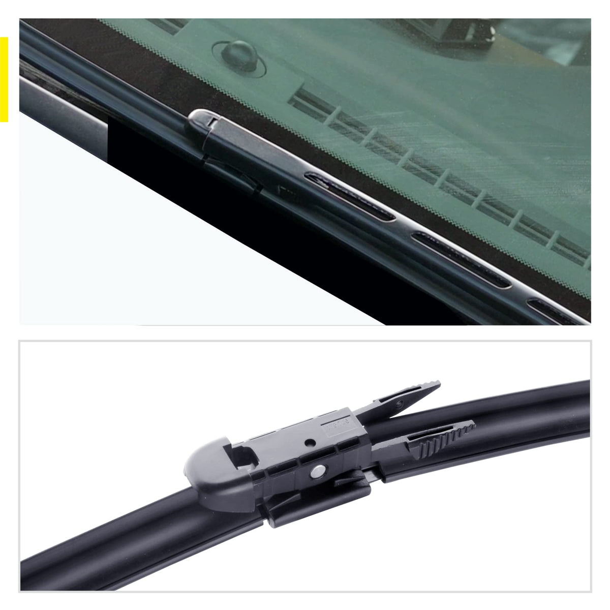 5 PLUS wiper blade beside ruler showing exact length for proper fit confirmation
