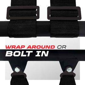 50 Caliber Racing installed in RZR bucket seat showing secure fit