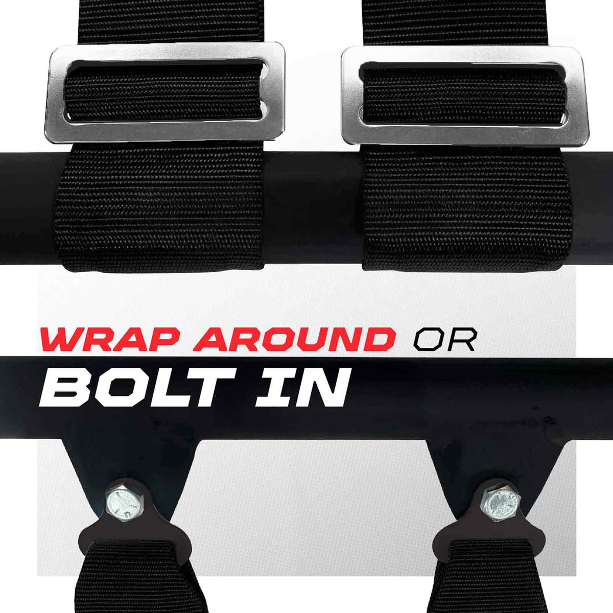 50 Caliber Racing installed in UTV side profile for secure rider positioning