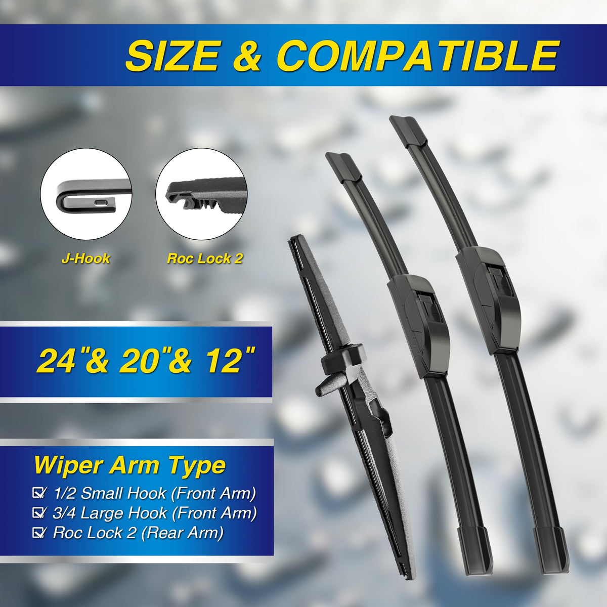 5 PLUS silicone wiping edge close-up showing smooth water-shedding benefit