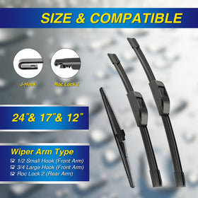 5 PLUS close-up of silicone wiping edge, highlighting smooth water-shedding performance