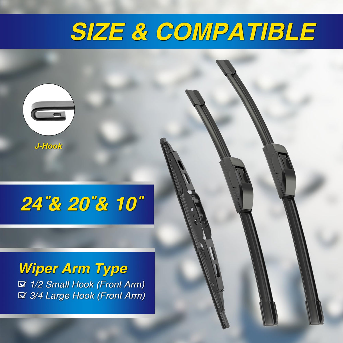 5 PLUS driver 24-inch blade close-up showing clean wipe benefit