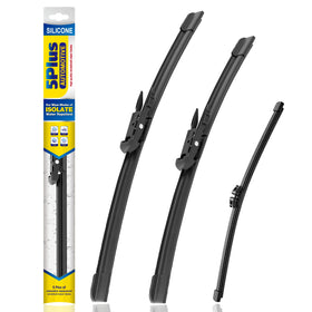 5 PLUS front view showing 24, 20, 11 inch blades with clear fitment benefit