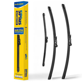 5 PLUS front packaging and three-piece set showing easy replacement