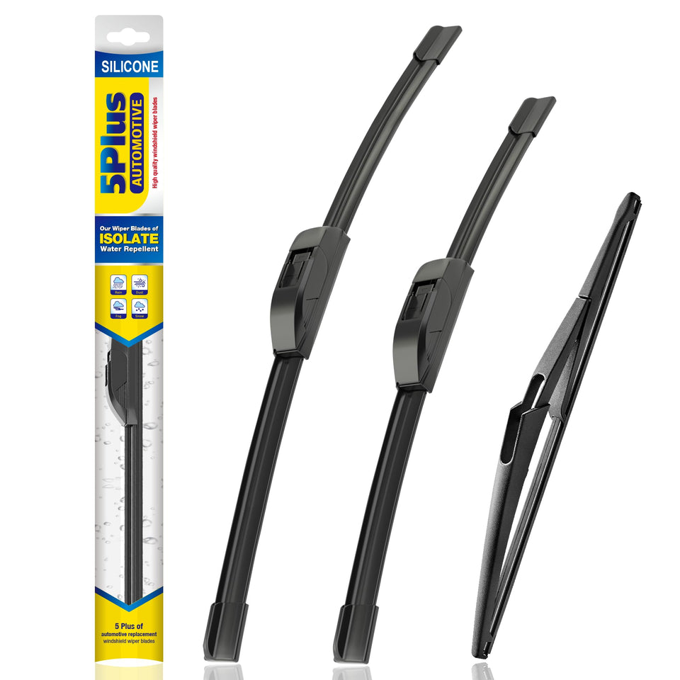 5 PLUS front packaging showing complete 3-pack and fitment information for convenience