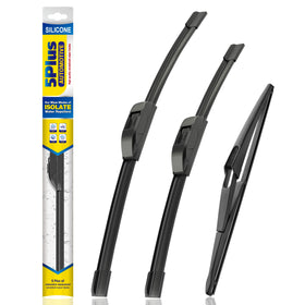 5 PLUS front packaging showing three-blade kit and fitment details, clear compatibility benefit